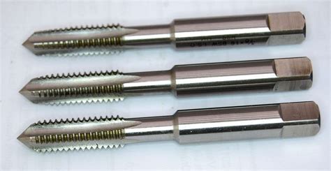 Set Of Three 38 X 24 Unf Hss Taps Taper And Second And Plug Chronos
