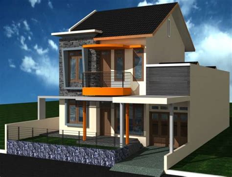 Minimalis dengan rumah 2 lantai. model desain tampak depan rumah minimalis 1 dan 2 lantai