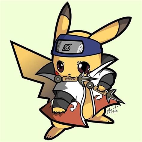 Naruto Pokemon Fan Art In 2020 Cute Pokemon Wallpaper Cute Pikachu