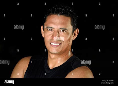 Sport Healthy Man Portrait On Black Background Stock Photo Alamy