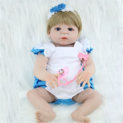 55cm Full Body Silicone Reborn Baby Doll Toy 22inch Newborn Princess