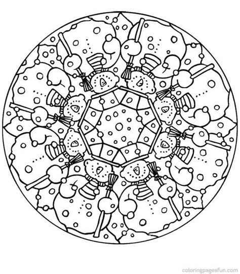 Christmas Mandala Coloring Pages - Coloring Home