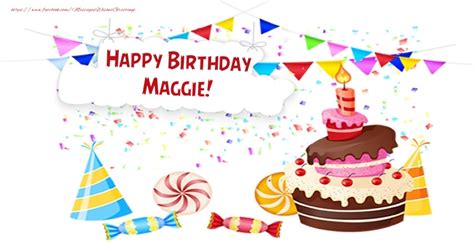 Cake Happy Birthday Maggie 🎂 Greetings Cards For Birthday For Maggie