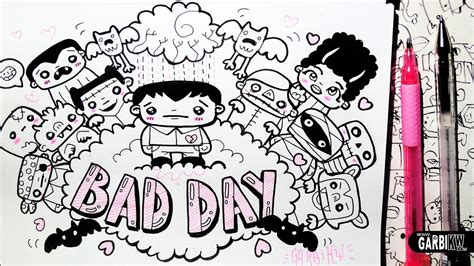 :) only this simple one that i can show you today, maybe next time i will show better. Bad Day - Hello Cute Doodles - how to draw Easy and Kawaii ...