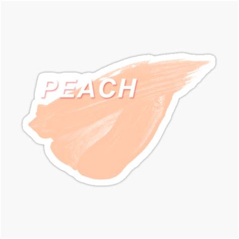 Cute Peach Aesthetic Sticker For Sale By Twentyoneplots Redbubble