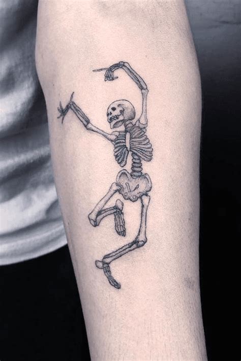 Details More Than Minimalist Dancing Skeleton Tattoo Super Hot In Eteachers