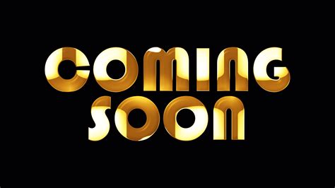 Coming Soon Gold Title 3d Illustration Isolated Loop 2007965 Stock