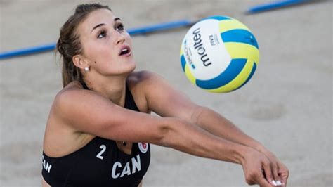 canada s women s beach volleyball team moves on to semis cbc sports
