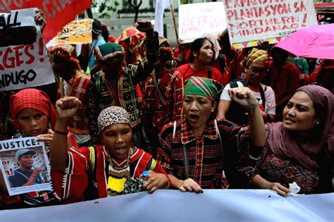 philippines manila indigenous peoples protest rally