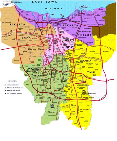 Peta Jakarta Selatan Jakarta Map Peta Jakarta Timur Utara Barat