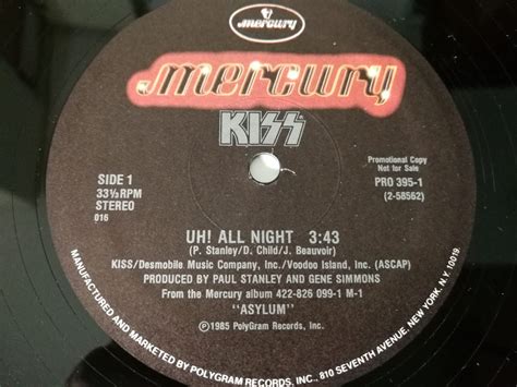 kiss 12″ maxi uh all night usa promo eulenspiegel s kiss collector shop