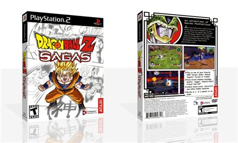 Dragon Ball Z Sagas Ps2 Reproduction Game Case Box Cover Art Work No