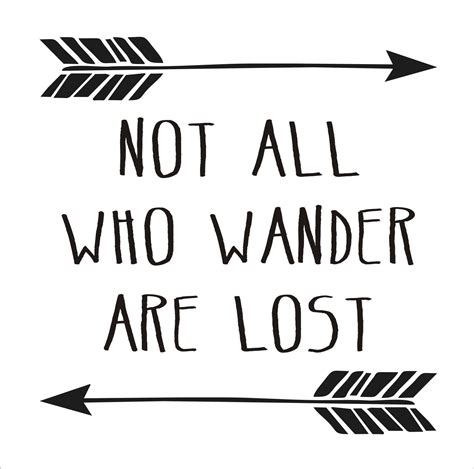 Not All Who Wander Are Lost Reusable Stencil 6 Sizes