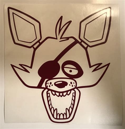 Five Nights At Freddys Foxy Decal Etsy