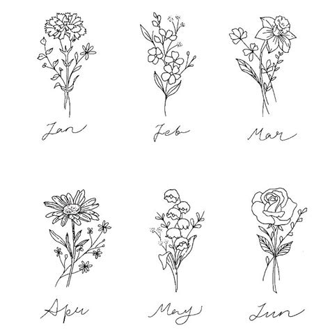 Small bunch of flowers tattoo. tattoo ideas small simple #tattoo ideas small simple in ...