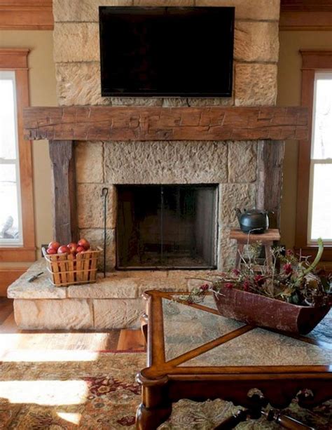 76 Rural Fireplace Decor Ideas Rustic Fireplace Mantels