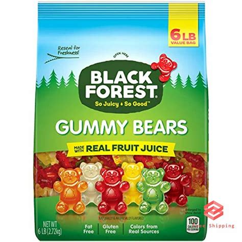 Gummy Bears Candy Made With Real Fruit Juice 6 Lb 690002154667 Ebay