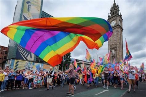 Tens Of Thousands Join The Belfast Pride Parade In Northern Ireland