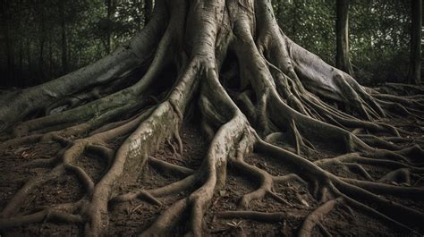 매우 큰 나무에는 뿌리가 있습니다 나무 뿌리 사진 배경 일러스트 및 사진 무료 다운로드 Pngtree