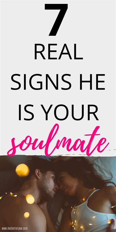 7 Sure Signs He Is Your Soulmate Soulmate Signs Soulmate Healthy Relationship Tips