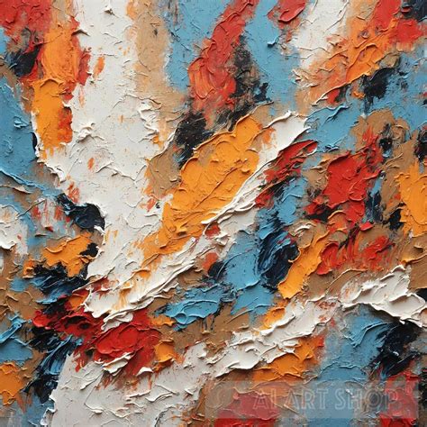 Textured Abstract Painting Acrylics