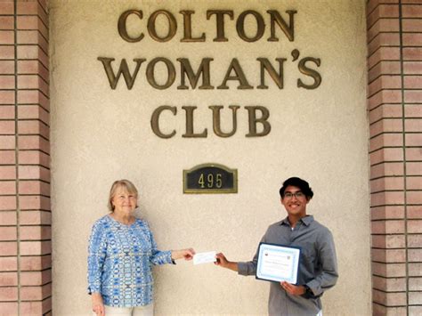 Womans Club Awards Ernest Cisneros 1000 High School Scholarship