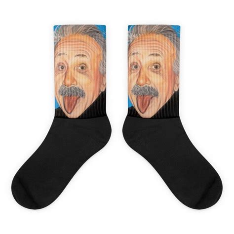 Albert Einstein Socks Etsy