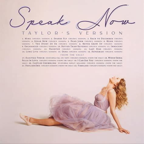Taylor Swift Speak Now Taylors Version Vinyl 3lp