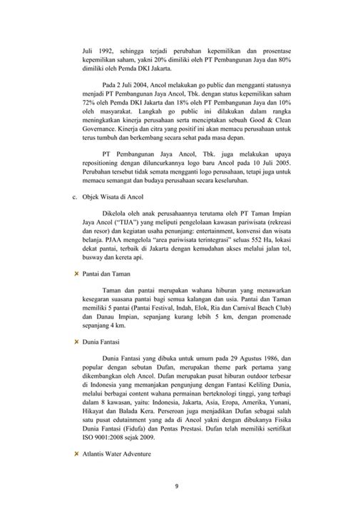 Contoh Laporan Study Tour I
