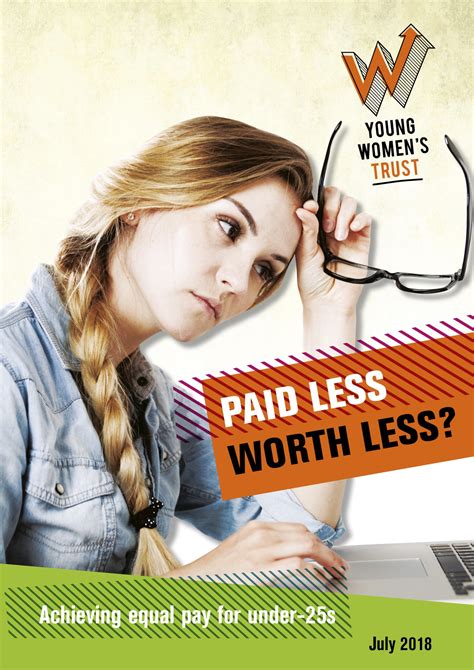 Paid Less Worth Less Achieving Equal Pay For Under 25s Young Womens