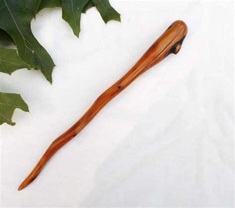Hand Carved Juniper Wood Shawl Pin Shawl Brooch Shawl Stick Etsy
