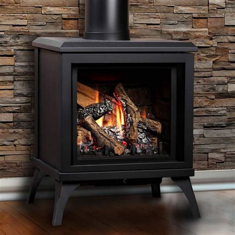 Kingsman FDV200S 23 Inch Freestanding Direct Vent Gas Stove With Log Set