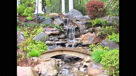 Enjoy the sight and sound of running water in your backyard by installing a backyard waterfall using aquascape's diy backyard waterfall kit. Backyard Waterfall Ideas - YouTube