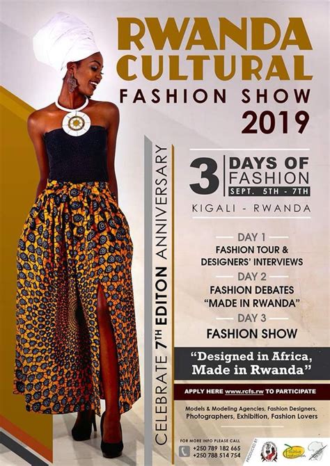 Rwanda Cultural Fashion Show 2019 Kigali September 5 To September 7