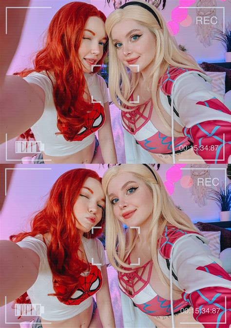 Mary Jane And Gwen Stacy By Murrning Glow And Alexislust Scrolller