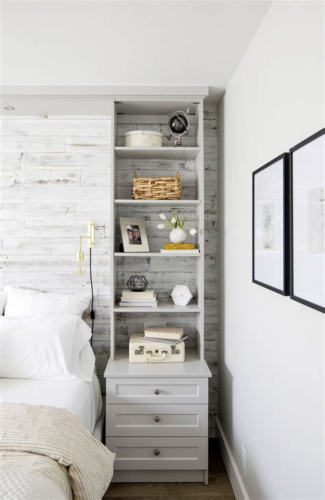 Storage Solution Top A Nightstand With Built In Shelving Bedroom