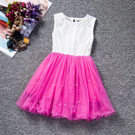 Disney Summer Baby Party Dress For Girls Lace Flower Wedding Kids Bebes