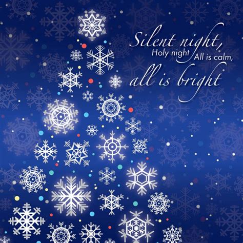 Silent Night Luxury Christmas Card General Just Cards Direct