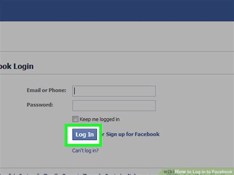 How To Log In To Facebook 9 Steps With Pictures Wikihow