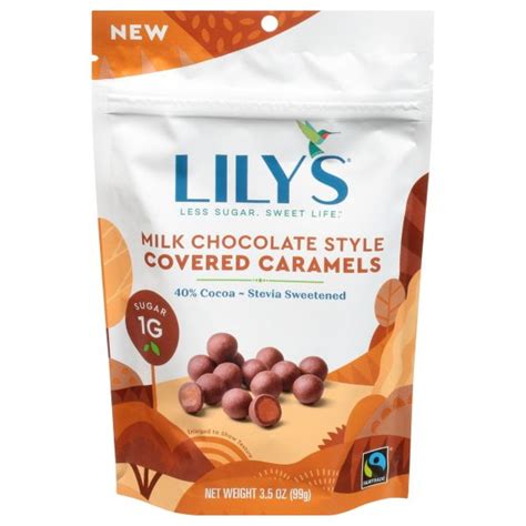 Lilys Milk Chocolate Style Covered Caramels 35 Oz