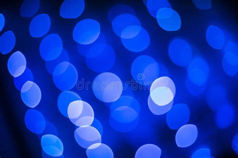 Abstract Glitter Defocused Blue Lights Bokeh Texture On Black