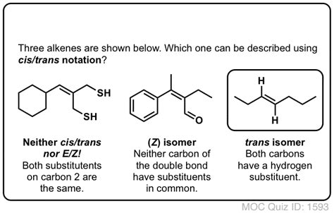 E And Z Notation For Alkenes Cistrans Master Organic Chemistry