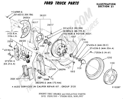 Ford Truck Technical Drawings And Schematics Section B Brake Systems And Related Components