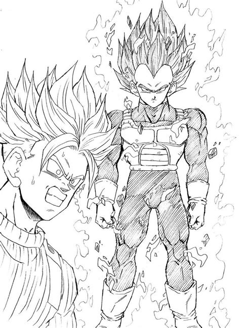 Dragon ball super left fans with as many unanswered questions as it did revelations — and a lot of those lingering mysteries are proving to be 131) opened up about vegeta's transformation into super saiyan beyond blue, and his potential to achieve ultra instinct. Trunks SSJ2 vs SSB Vegeta | Dessin dbz, Dessin, Dbz