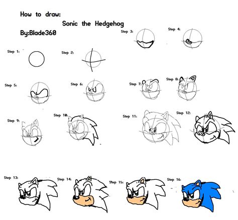 How To Draw Sonic The Hedgehog Picture By Blade360 Drawingnow