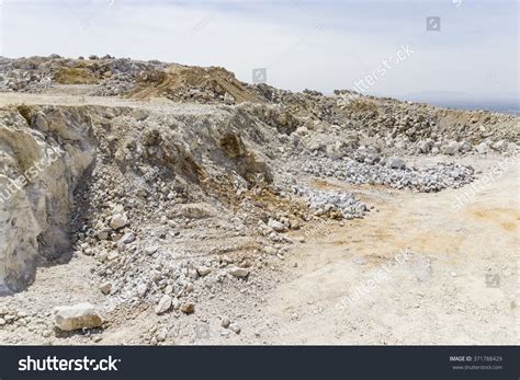 Limestone Mining Open Pit Mine Cambodia Stock Photo 371788429