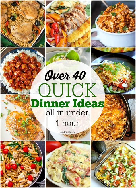 The dinner recipes are also a good mix of both vegan and vegetarian, so there's. 40+ Quick Dinner Ideas | Dinner ideas, Dinners and Recipes