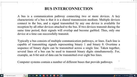 Bus Interconnection Computer Organization And Architecture Youtube