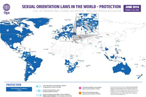 Protection Map Sexual Orientation Laws 2016 Ilga World