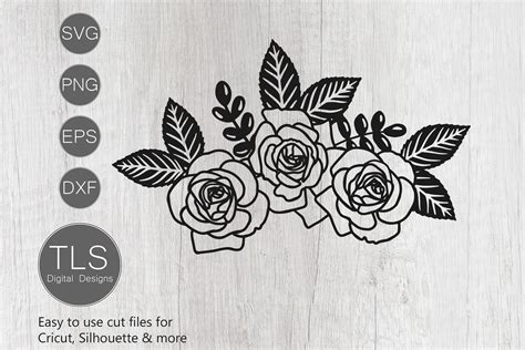Roses SVG, Rose SVG, Flowers SVG (376487) | Cut Files | Design Bundles